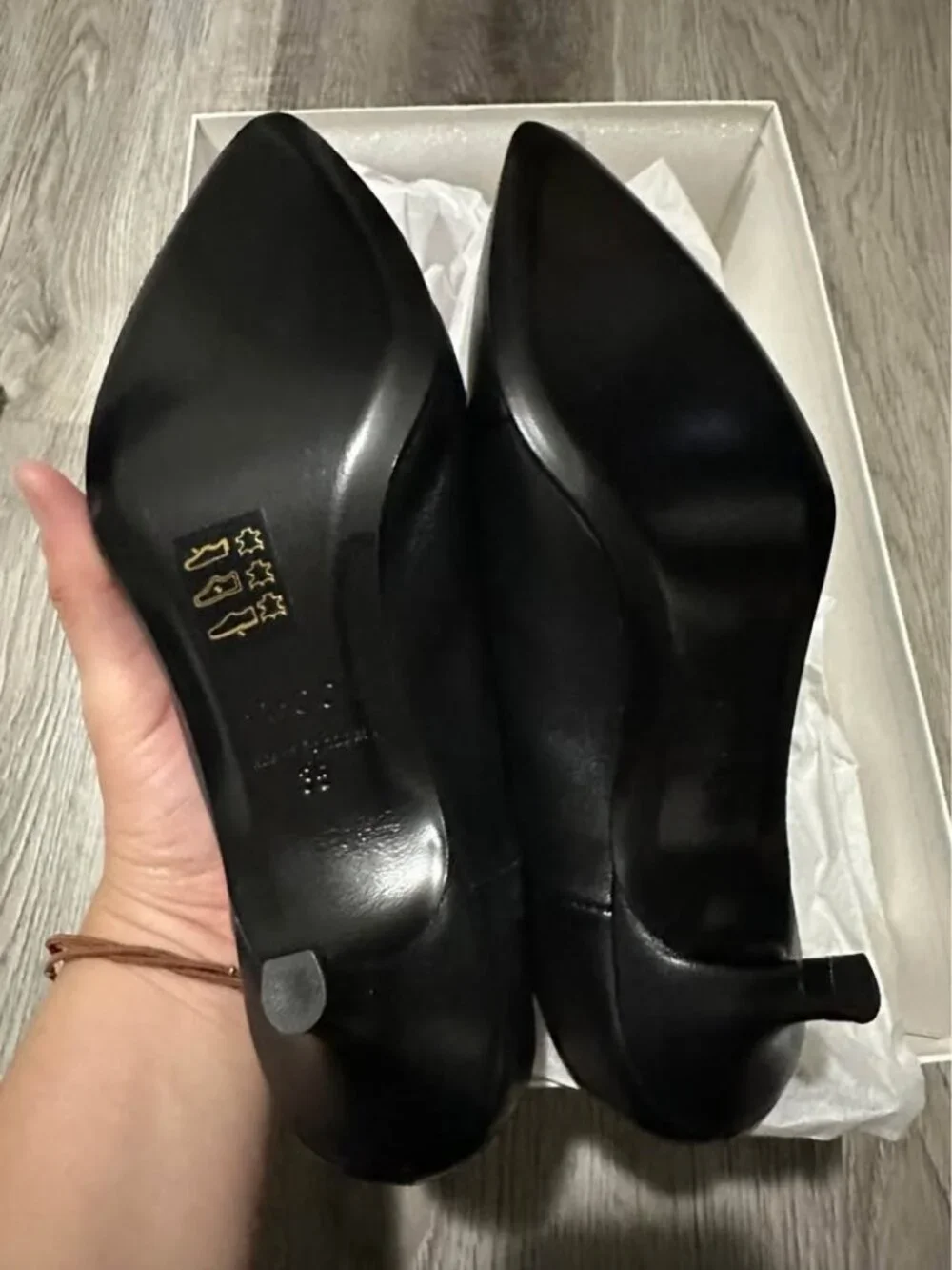 Thakoon black leather kitten heel mules size eu 35 US 5